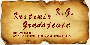 Krstimir Gradojević vizit kartica